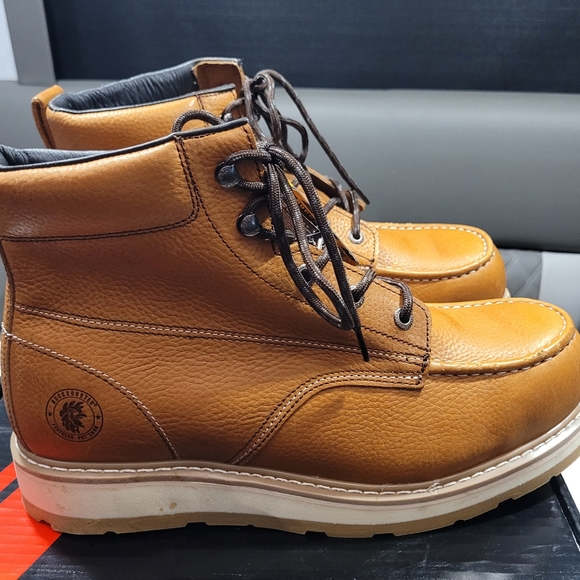 Rockrooster Workboots Tan Composite toe Coolmax 14 Roofer - Picture 4 of 12